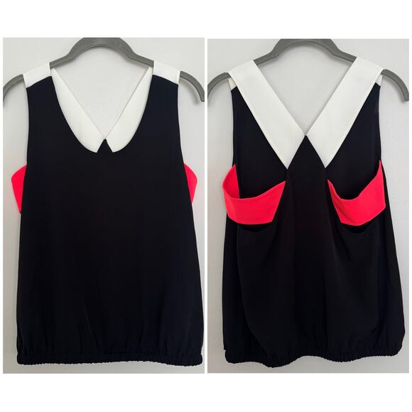 Armani Exchange Tops - Armani Exchange Women's Bayan Blouse in Black/White/Pink